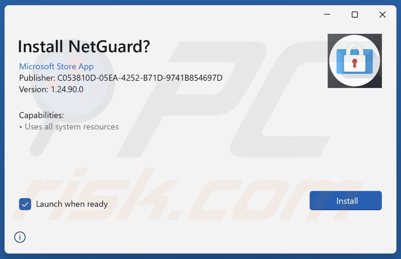 NetGuard PUA configuración de la instalación
