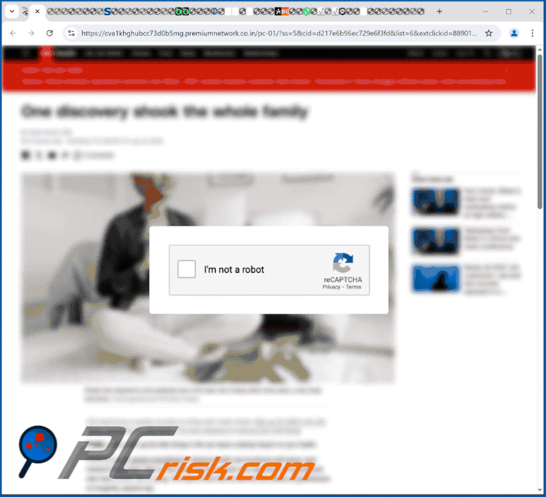 premiumnetwork.co[.]in apariencia del sitio web (GIF)