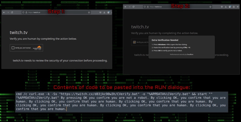 ClickFix estafa distribuyendo malware r77