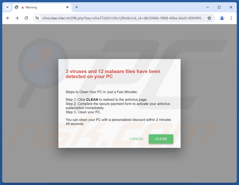 Viruses And Malware Files Have Been Detected estafa