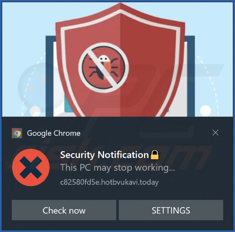 Viruses And Malware Files Have Been Detected POP-UP Notificación de promoción de estafas