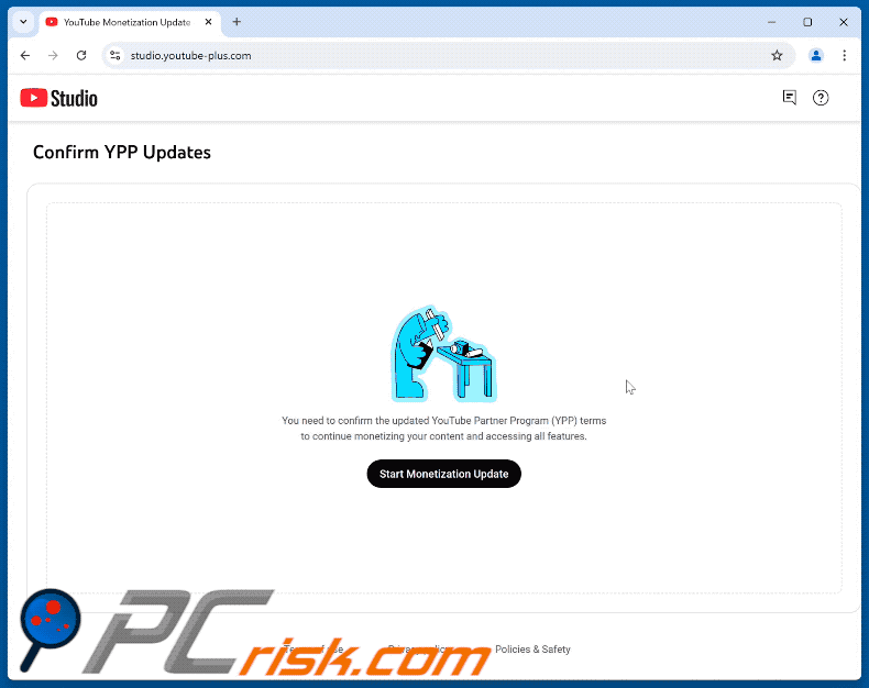 Aspecto de YouTube Partner Program Monetization Update estafa (GIF)
