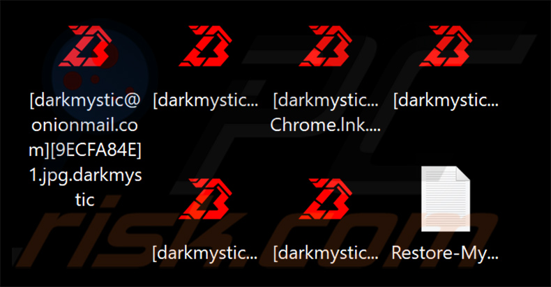 Archivos cifrados por el ransomware DarkMystic (BlackBit) (extensión .darkmystic)