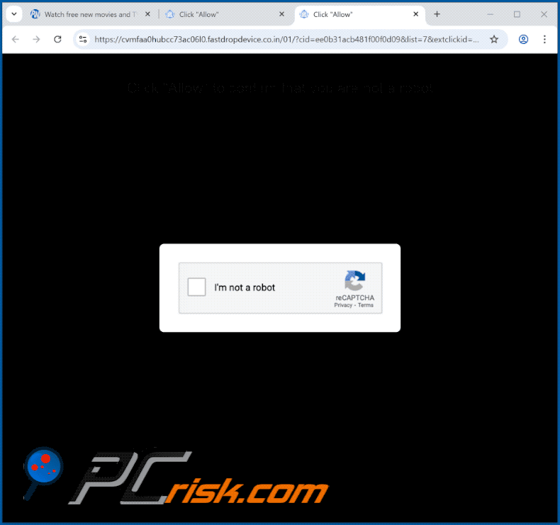 fastdropdevice.co[.]in apariencia del sitio web (GIF)