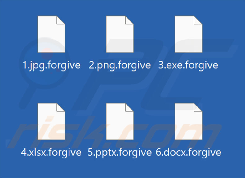 Archivos cifrados por el ransomware Forgive (extensión .forgive)