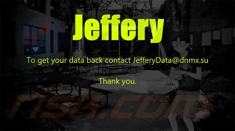 Jeffery ransomware papel pintado