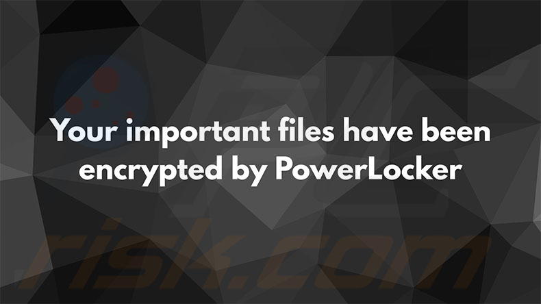 Fondo de pantalla del ransomware PowerLocker