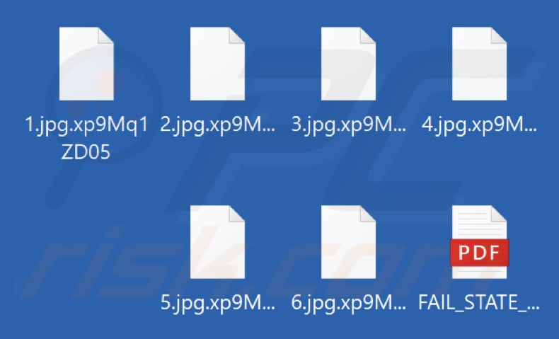Archivos cifrados por el ransomware Sarcoma Group