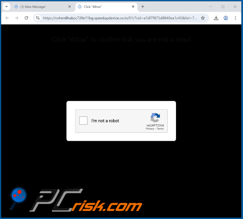 speedupdevice.co[.]in apariencia del sitio web (GIF)
