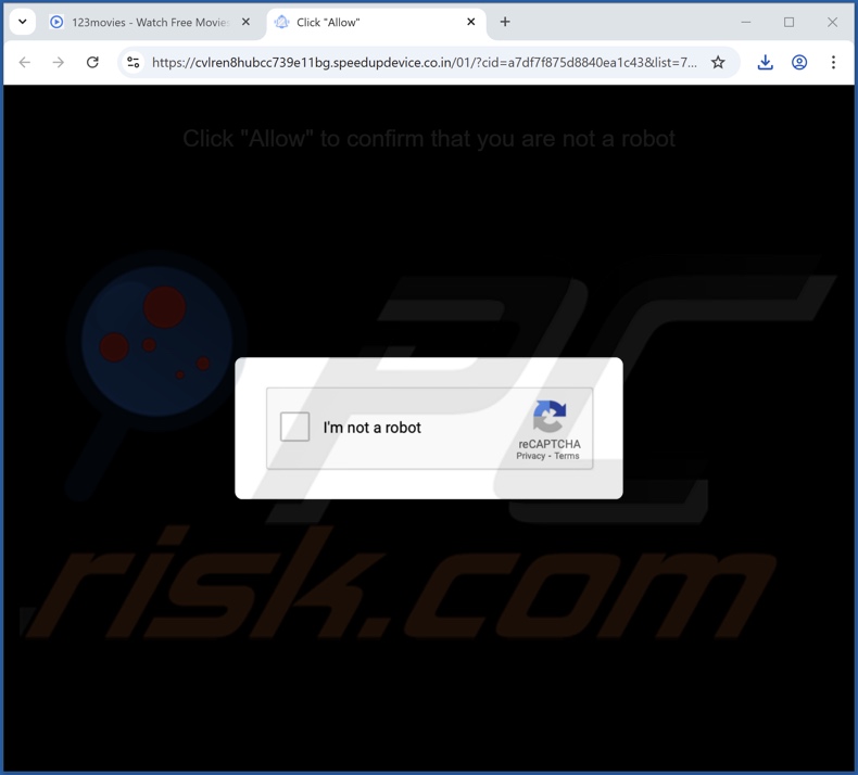 speedupdevice.co[.]in pop-up redirige
