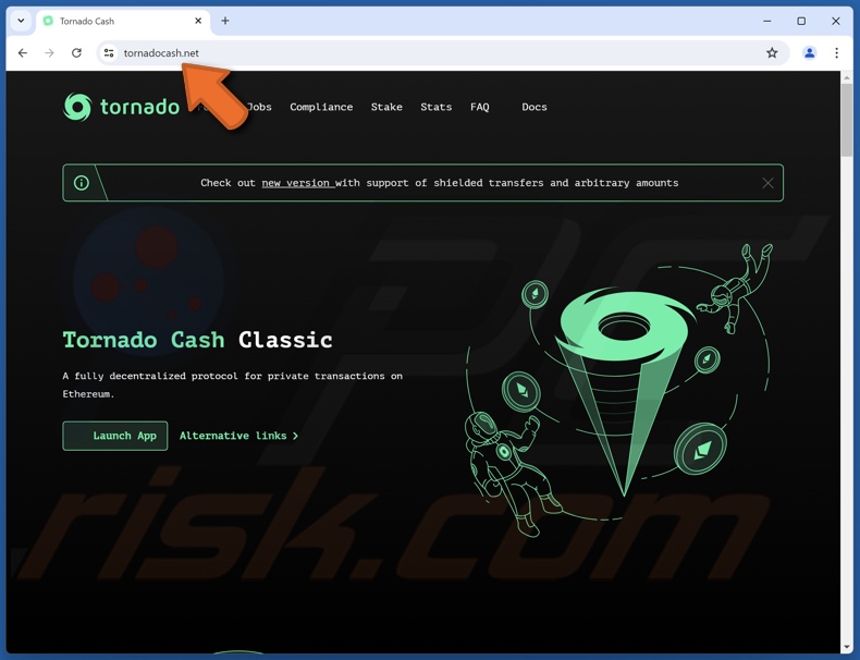 Tornado Cash estafa