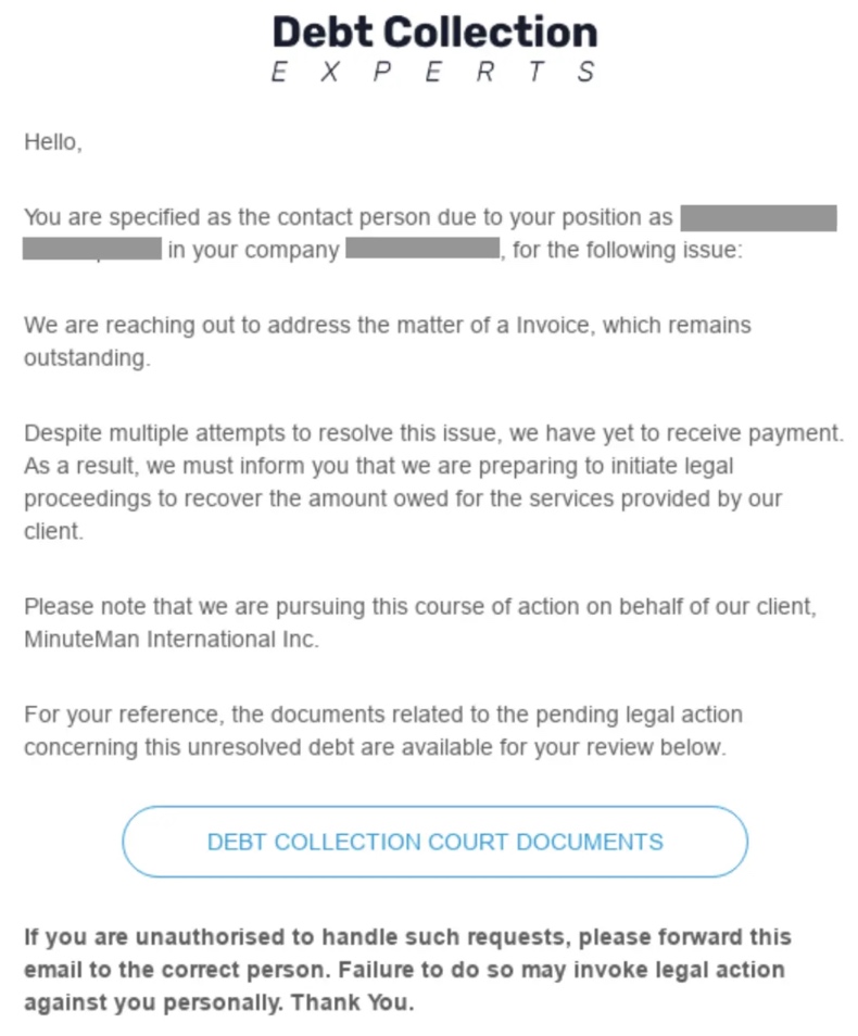 Correo basura que distribuye el malware TROX
