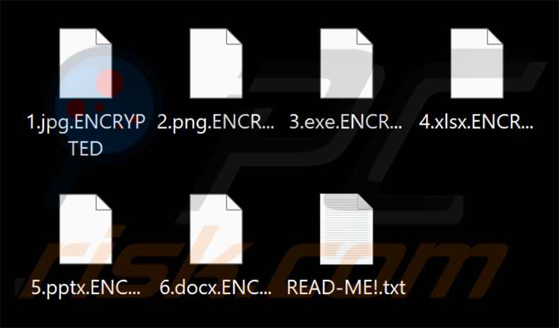 Archivos cifrados por el ransomware AnarchyRansom (extensión .ENCRYPTED)