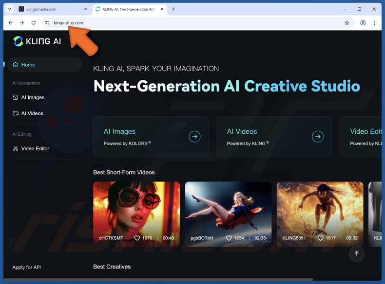 Página web fraudulenta de IA que difunde el malware PureHVNC 2