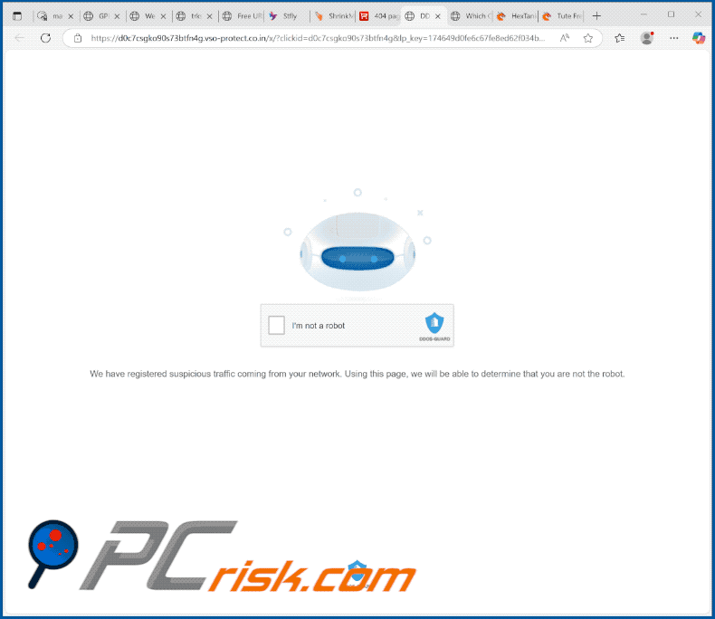 vso-protect.co[.]in website appearance (GIF)