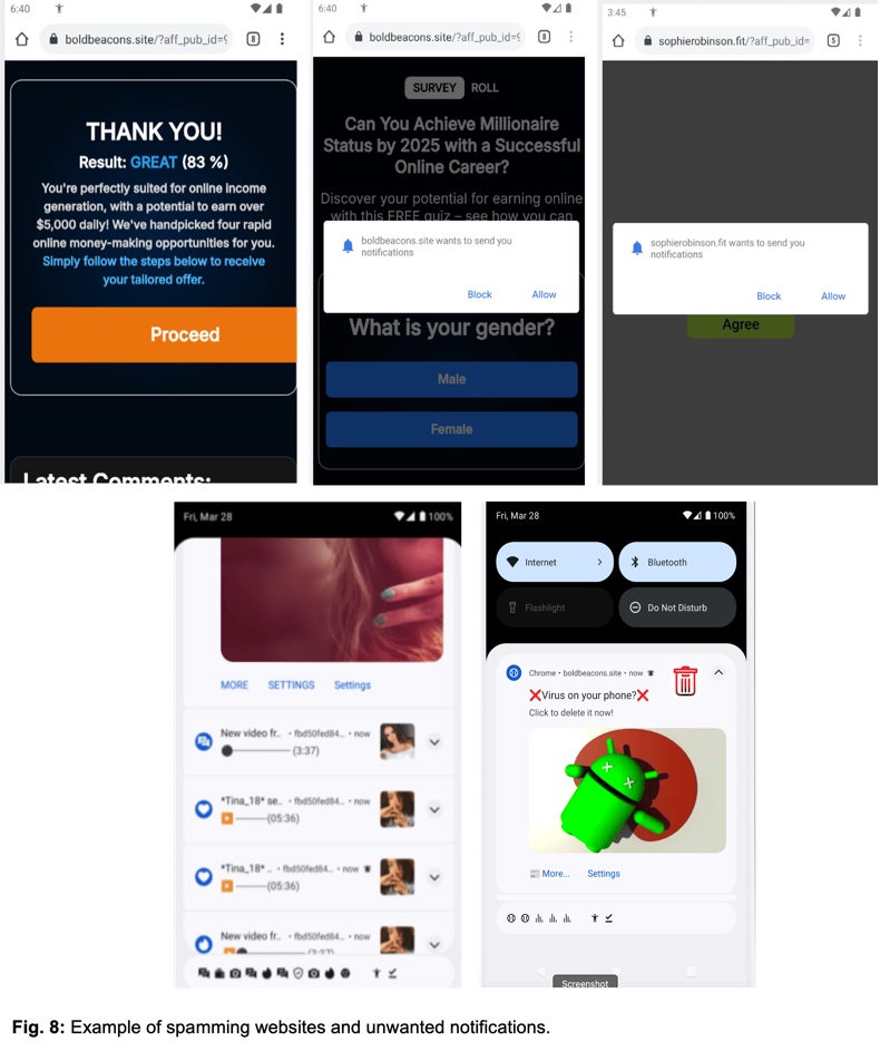 Spam de sitios web y notificaciones distribuido por el malware Konfety