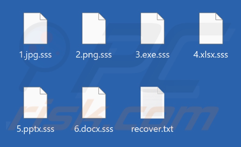 Archivos cifrados por el ransomware Cephalus (extensión .sss)