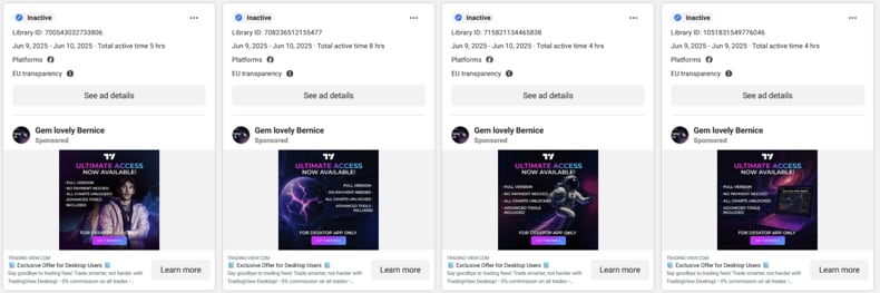 Anuncios maliciosos de JSCEAL Malware en Facebook (fuente: checkpoint.com)