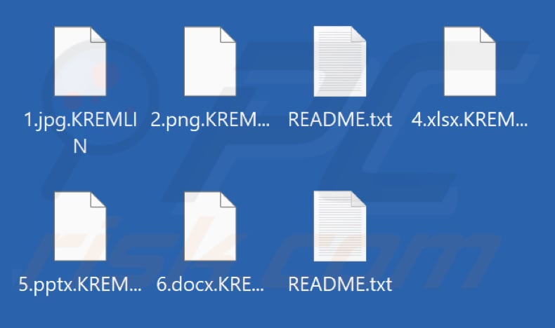 Archivos cifrados por el ransomware KREMLIN (extensión .KREMLIN)