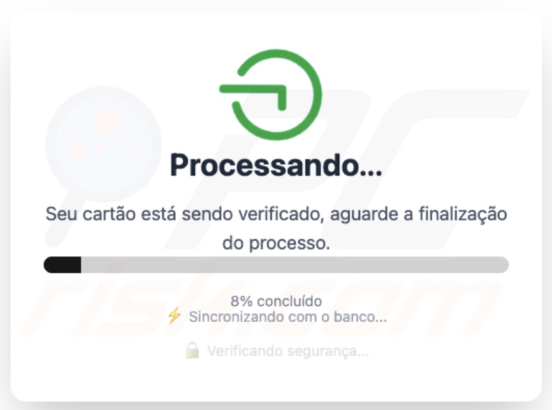 Pantalla 4 del malware PhantomCard (verificación)