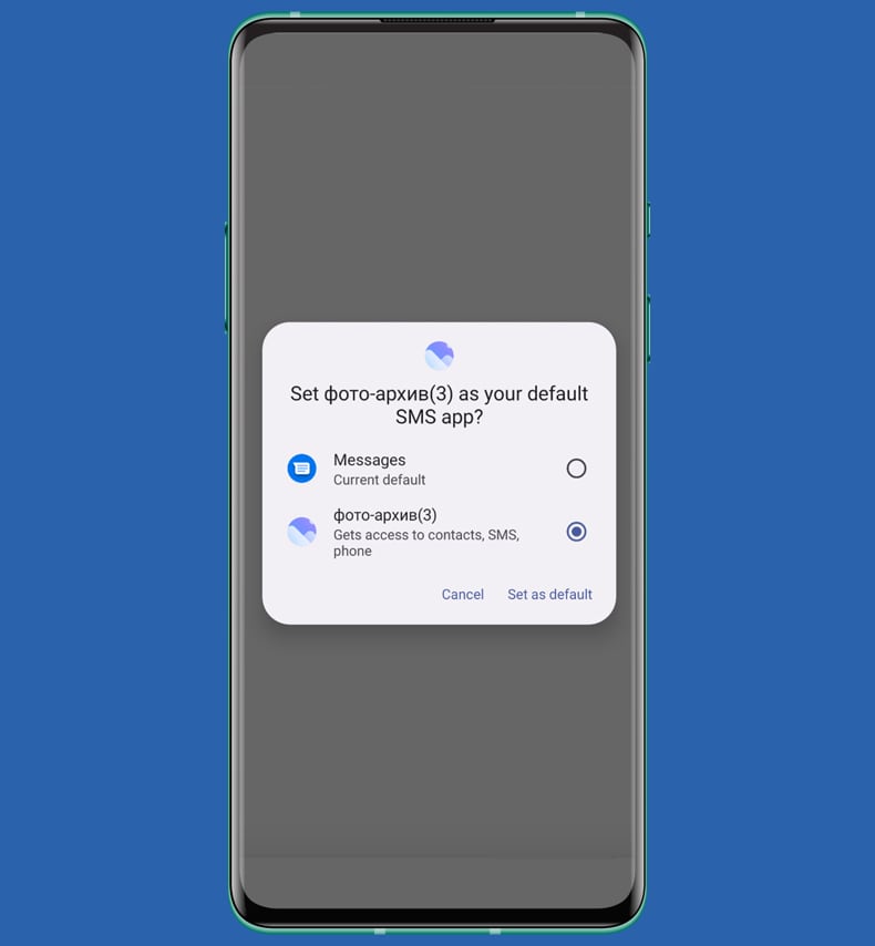 El malware ClayRat solicita permiso para enviar SMS (fuente: zimperium.com)