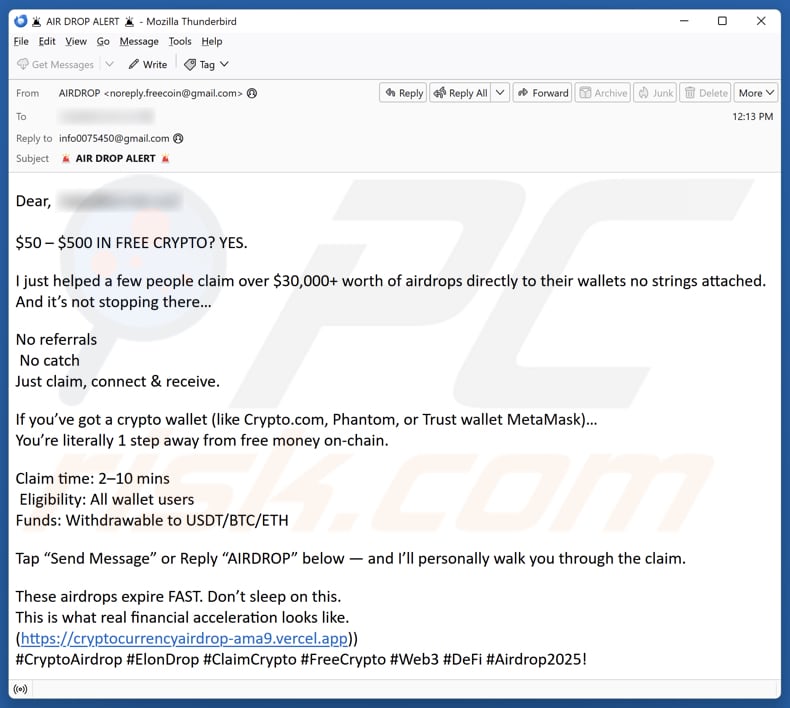 Promotor de la estafa del falso protocolo Blockchain Vault