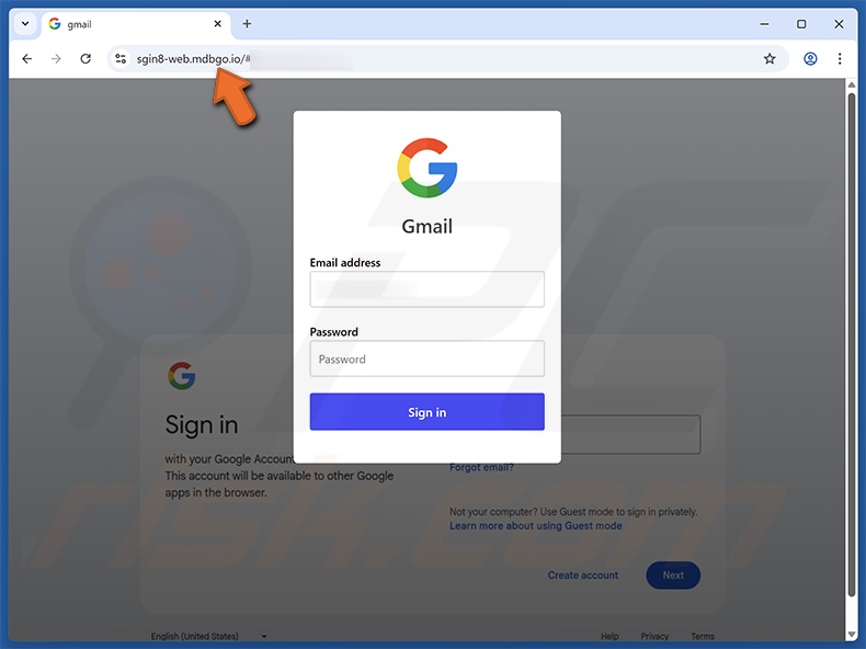 Changes In The cPanel Webmail Server correo electrónico fraudulento que promocionaba un sitio web de phishing