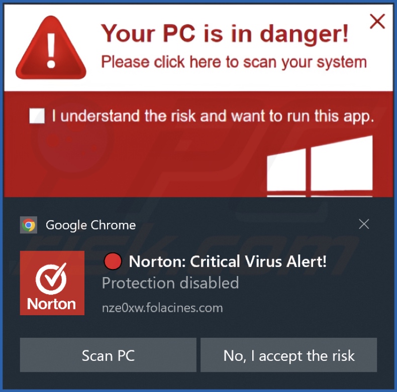 Anuncio publicado por la página web folacines[.]com