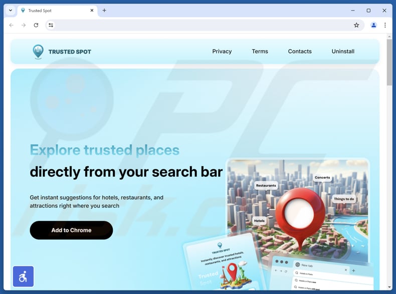 trustedspotsearch.com promotor de redireccionamiento 2