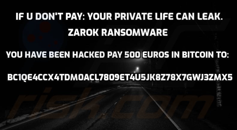 Zarok ransomware papel pintado