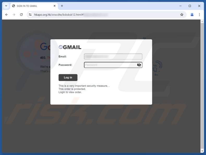FedEx - Pending Package Delivery Sitio falso de estafa por correo electrónico