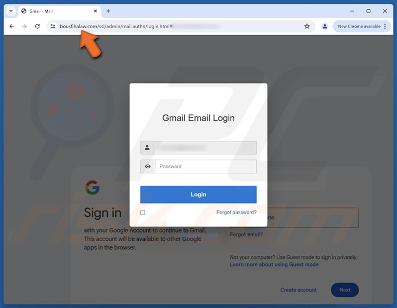 Multiple Unusual Sign-In Attempts Detected Página de phishing para estafas por correo electrónico