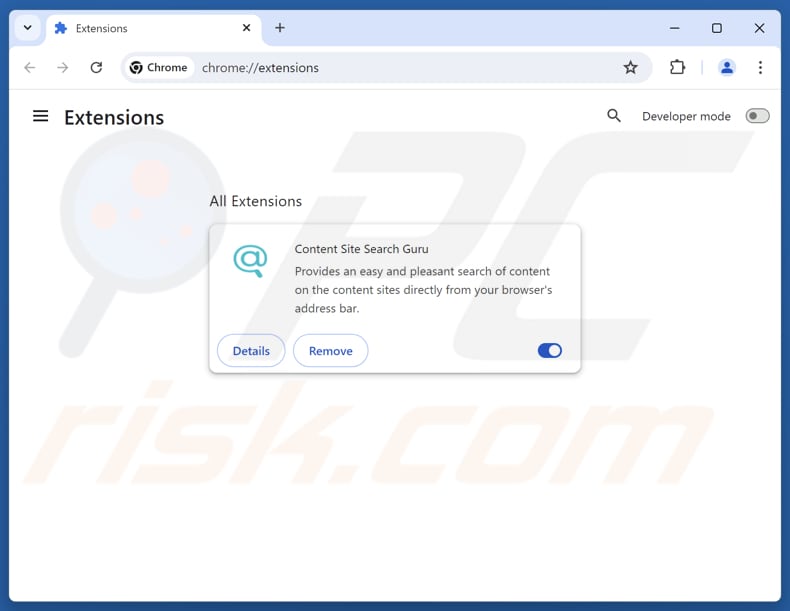 Eliminando extensiones de Google Chrome relacionadas con search.searchsafe.tech
