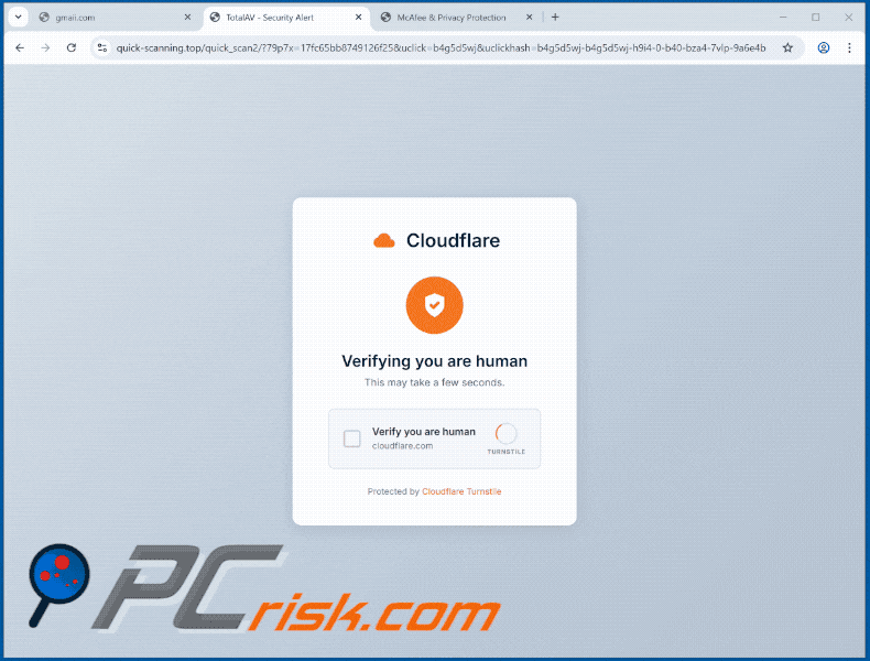 Aparición de TotalAV: estafa Amenaza de seguridad detectada