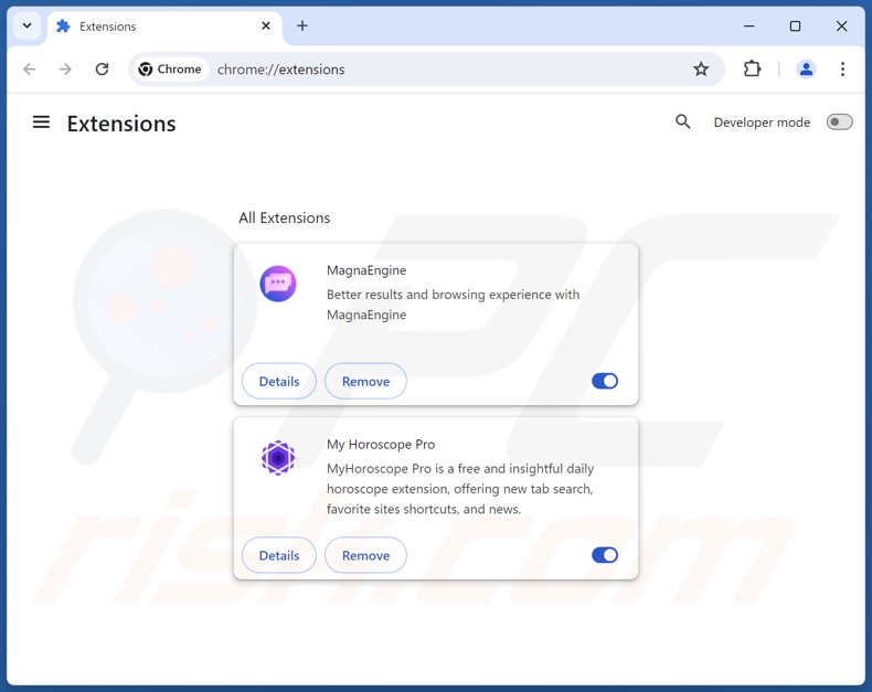 Eliminar extensiones fraudulentas de Google Chrome paso 2