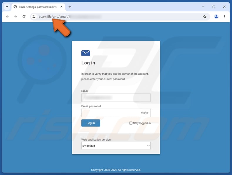 Unusual Login Attempts And Password Attacks Correo electrónico fraudulento sitio web falso