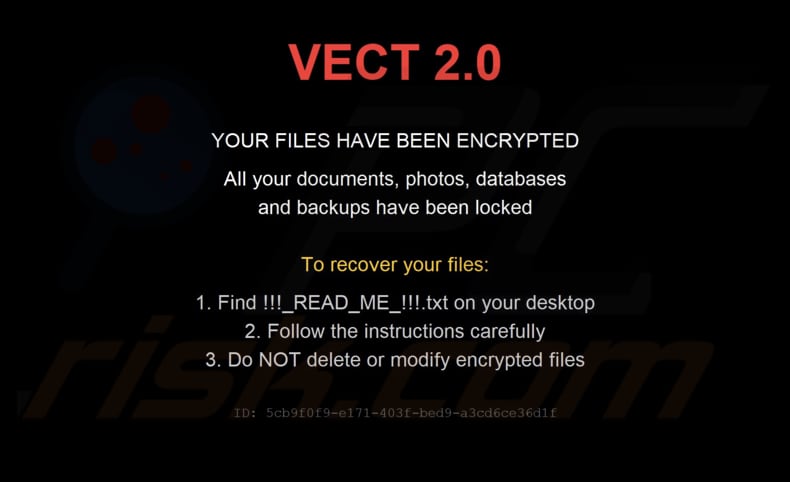 Vect ransomware papel pintado