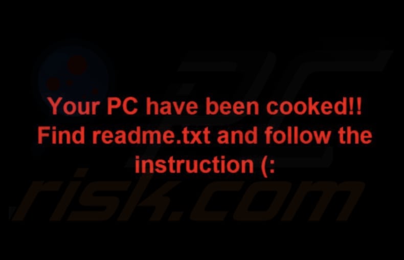 Fondo de escritorio del ransomware Cooked