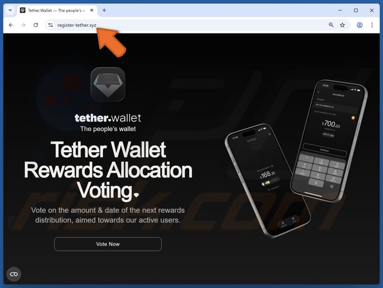 Estafa Tether Wallet Voting Rewards