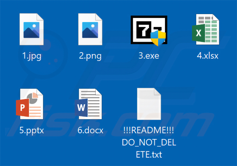 Archivos cifrados por el ransomware Aur0ra (sin extensión añadida)
