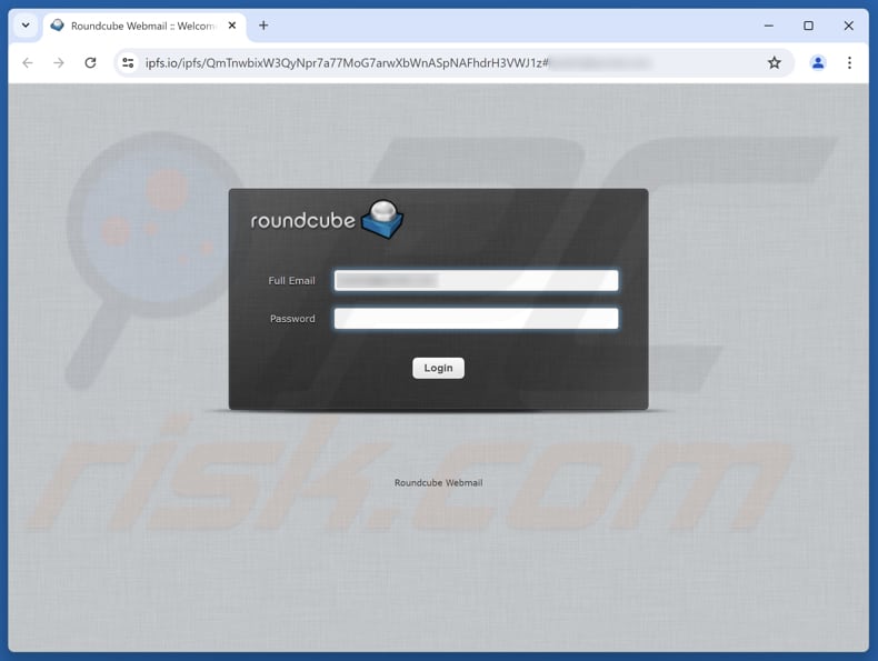 Sitio de inicio de sesión falso de la estafa por correo electrónico ICANN Client Error