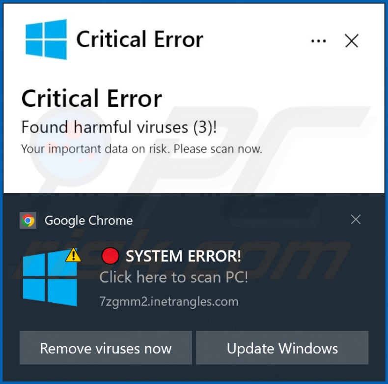 Notificación de inetrangles[.]com