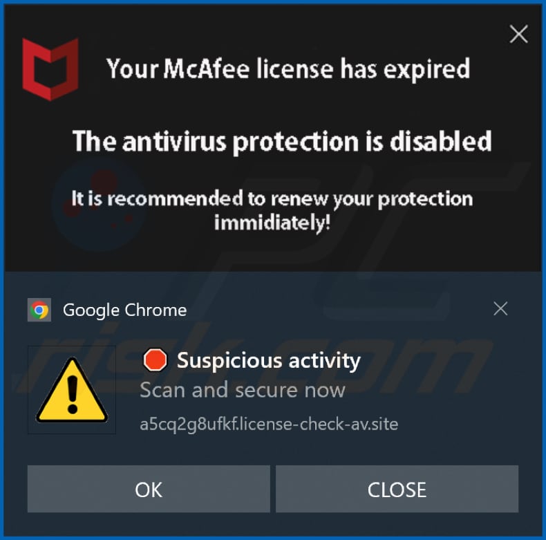 Notificación de license-check-av[.]site