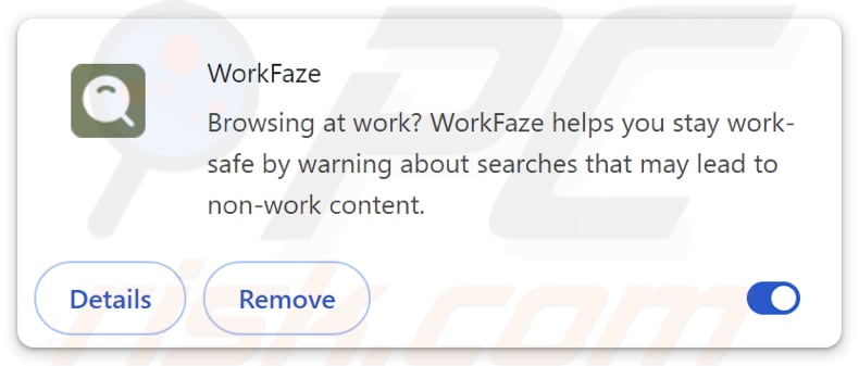 Secuestrador de navegador WorkFaze