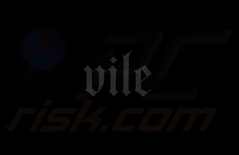 Fondo de escritorio del ransomware Vile