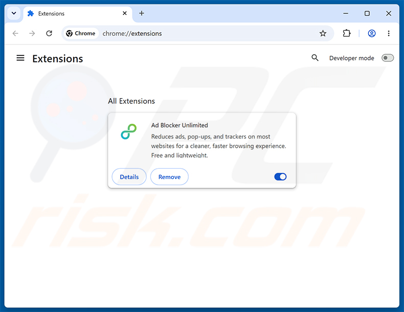 Eliminar los anuncios de Ad Blocker Unlimited de Google Chrome paso 2