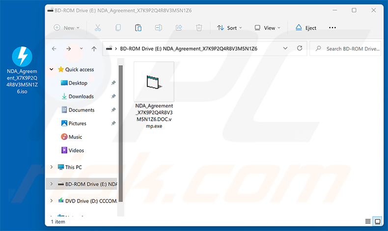 Archivo adjunto del virus de correo electrónico DocuSign - Legal Department Document