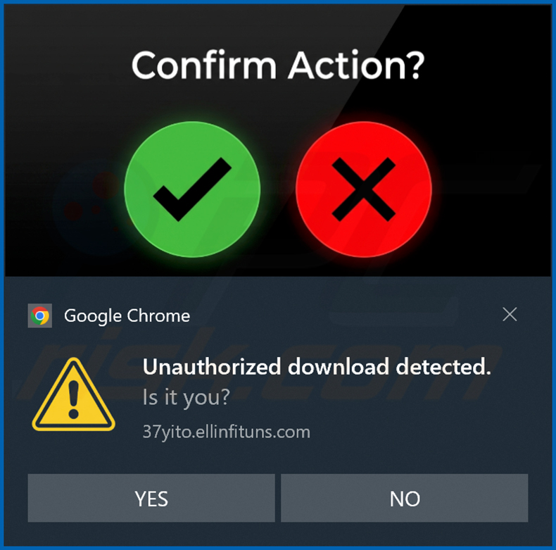 notificación de ellinfituns[.]com
