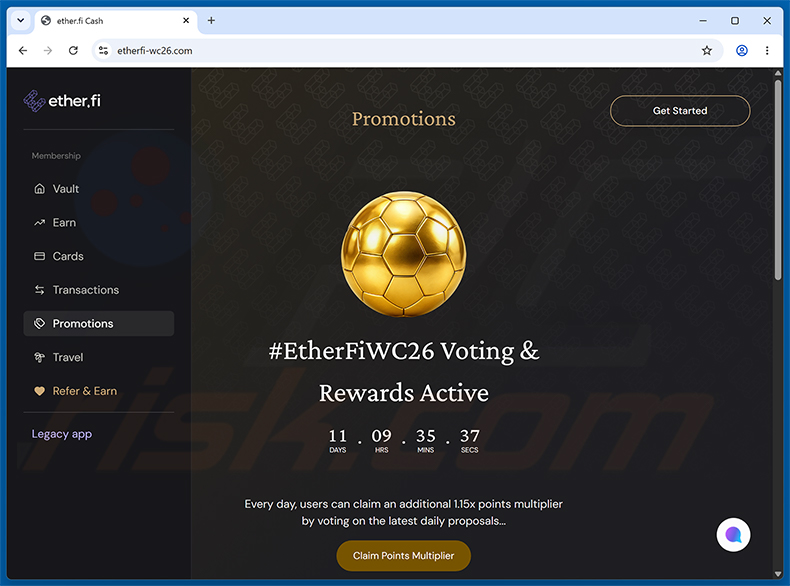 EtherFiWC26 Voting Rewards Scam estafa