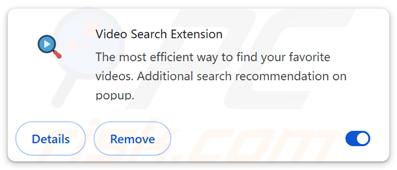 Secuestrador de navegador Video Search Extension (myvideolibrary.info)